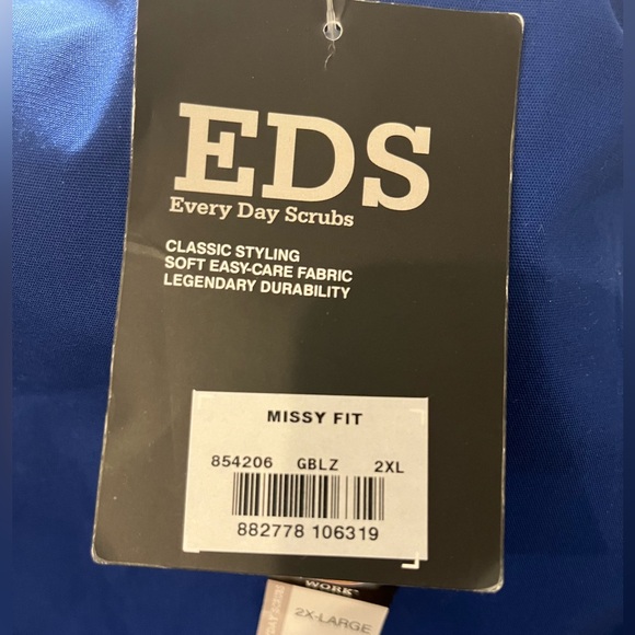 💙 Dickies Every Day Scrubs | Blue | Women’s Size 2XL | Missy Fit | Drawstring - Picture 5 of 9